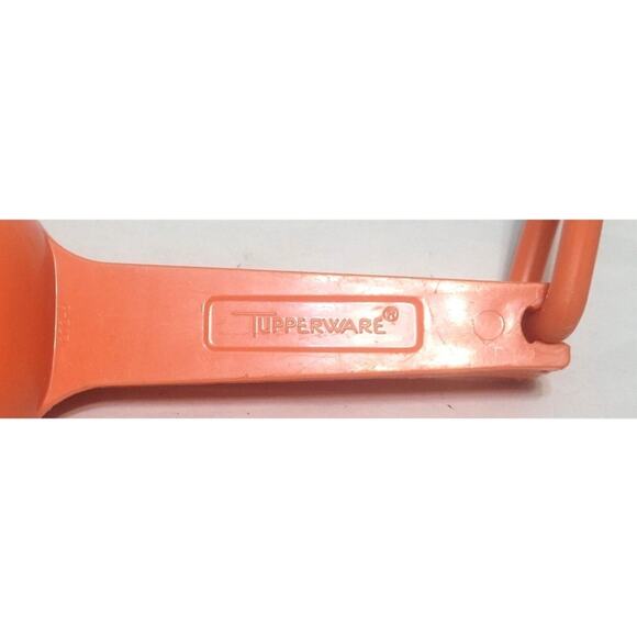 Vintage Tupperware Orange Measuring Spoon 7 Piece Set - Picture 4 of 4